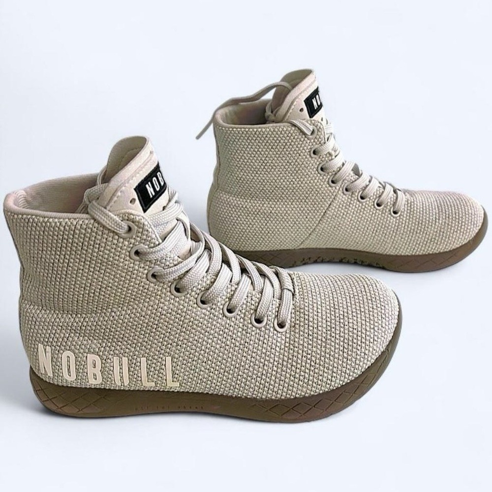 NOBULL High Top Outwork Trainer Fog Heather Ivy Grey Women's size 6 / Men's 4.5